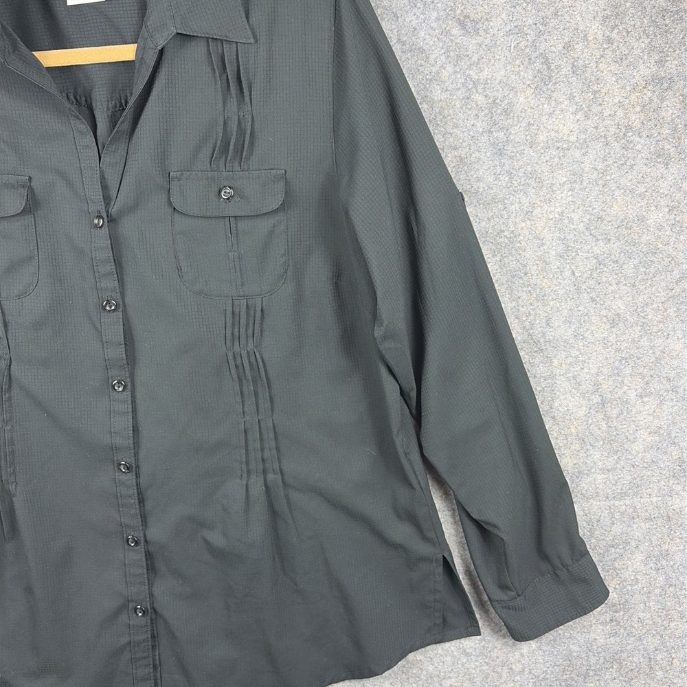 Columbia Women's Silver Ridge Long Sleeve Shirt Sun Protection / Black / Size XL - Picture 4 of 9